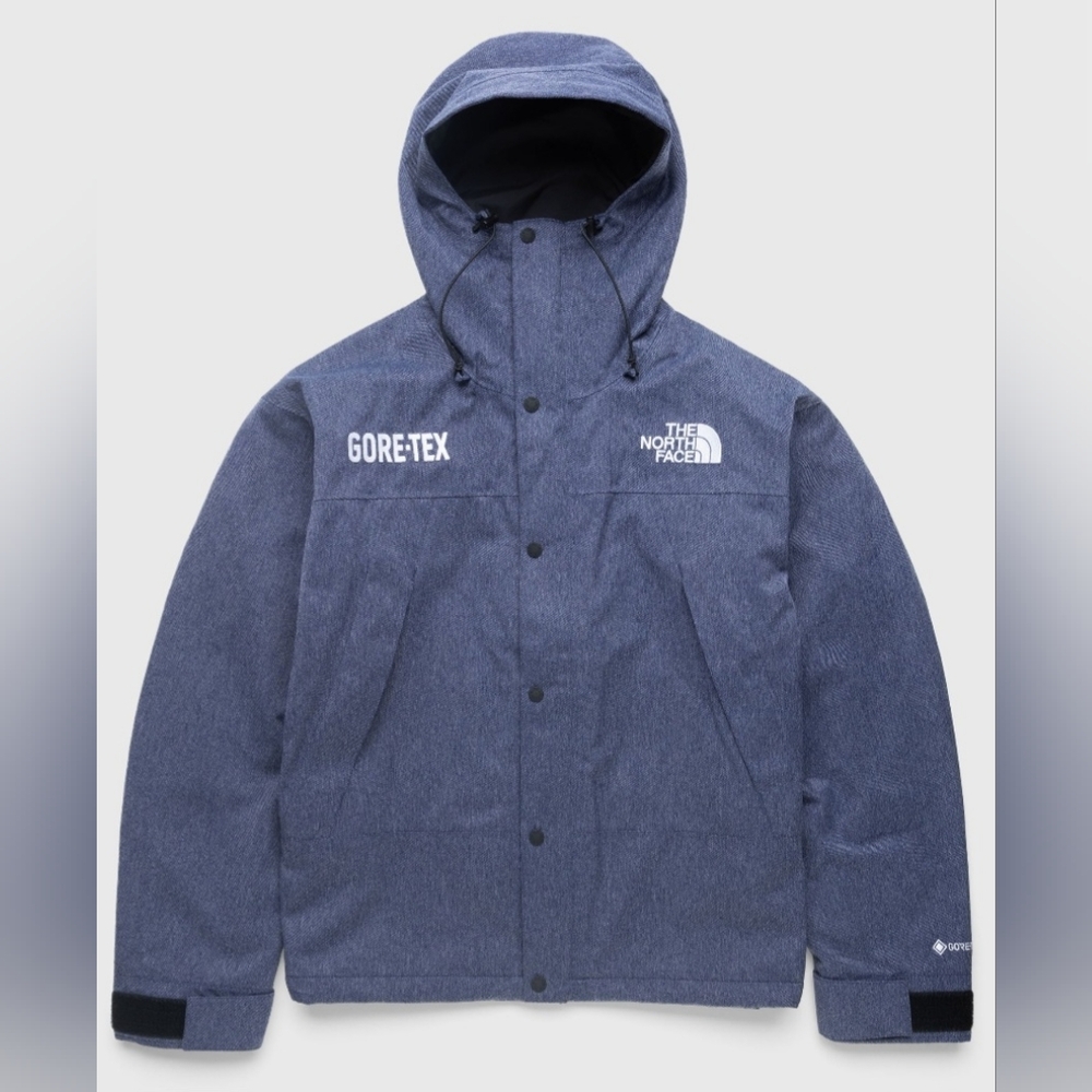 The North Face Mountain Guide goretex hooded denim jacket *rare*bnwt*